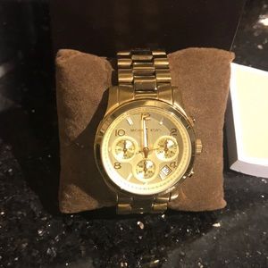 Michael Kors Runway Gold Tone Watch